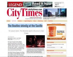 Mike Madriaga's story on The Bajabugs live in the City Times Newspaper
